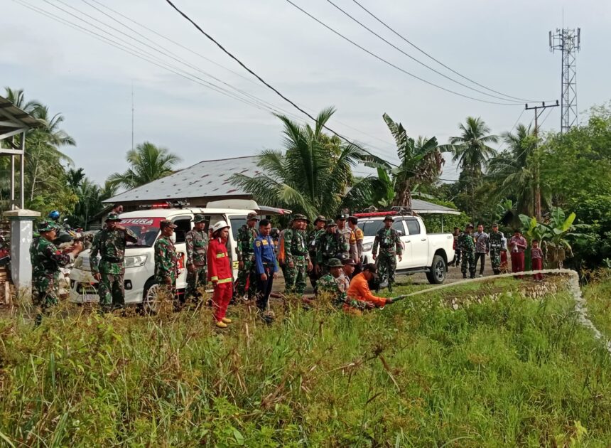Tingkatkan Kesiapsiagaan Karhutla, Kodim 1002/HST Libatkan TNI-Polri dan BPBD dalam Latihan Sistem Blok