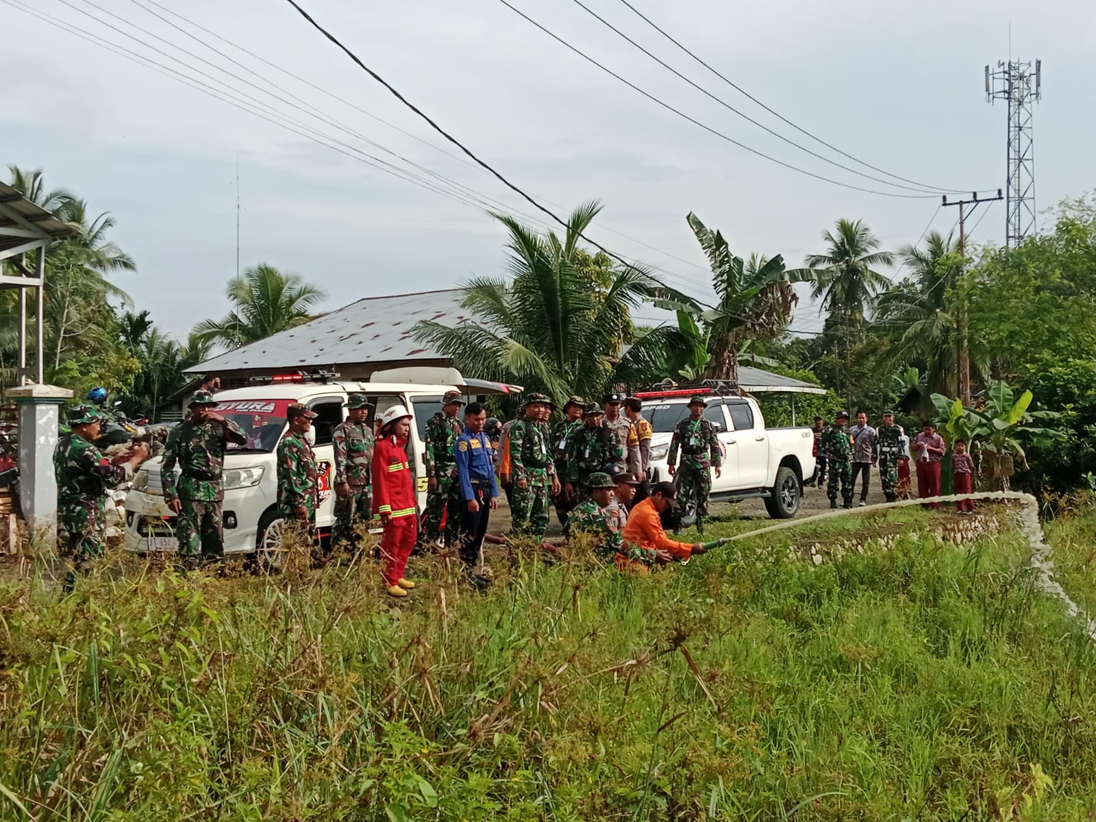 Tingkatkan Kesiapsiagaan Karhutla, Kodim 1002/HST Libatkan TNI-Polri dan BPBD dalam Latihan Sistem Blok